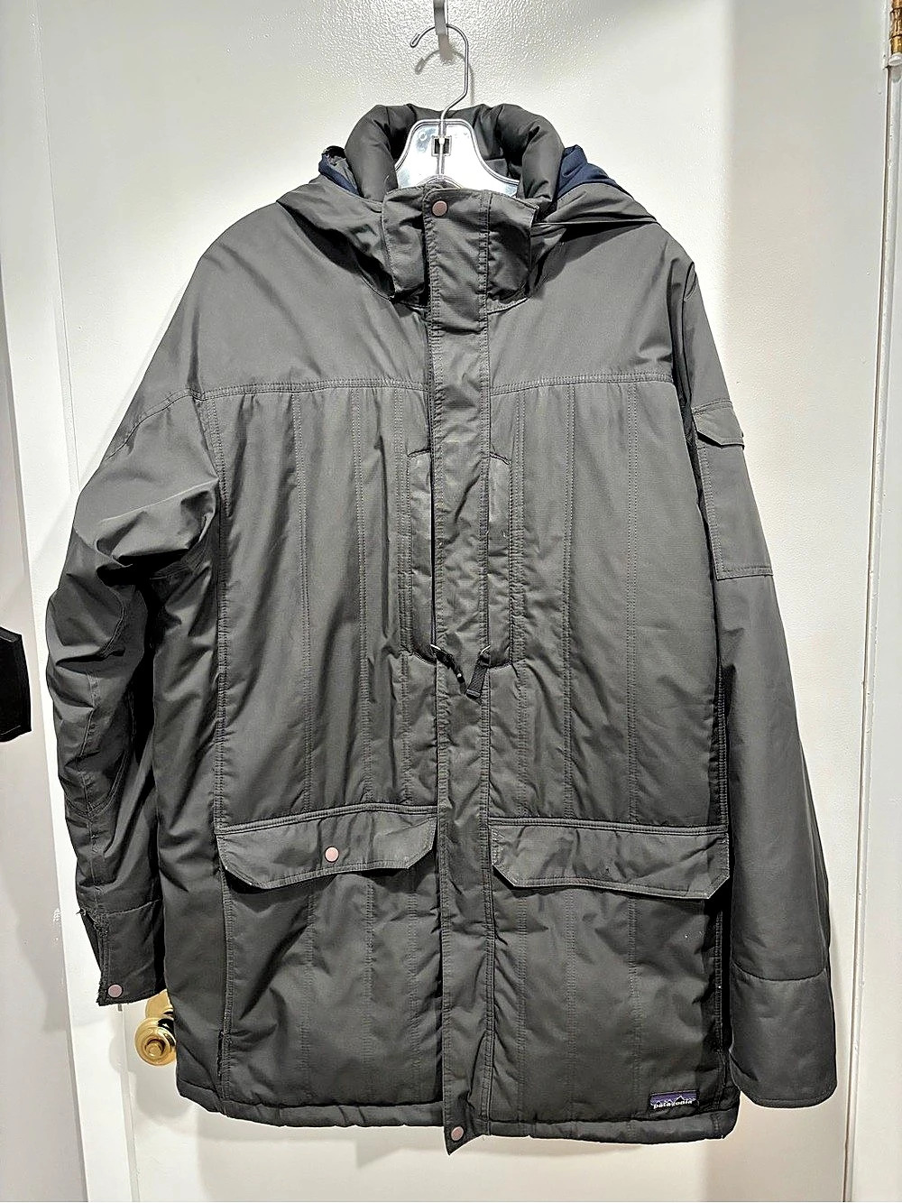 Patagonia Isthmus Parka Men's Gray & Blue Jacket Size Medium
